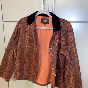 Obey Animal Print Cargo Jacket